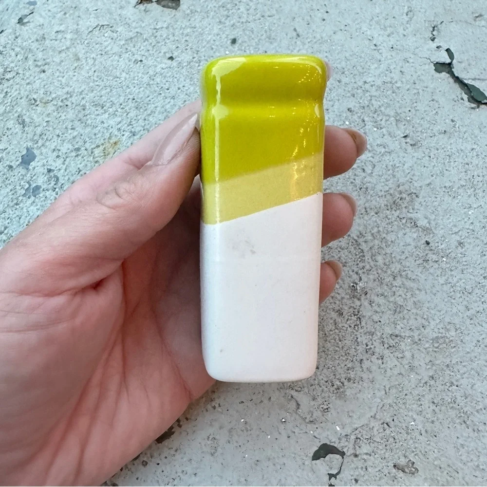 Green and White Ombré Pepper Shaker